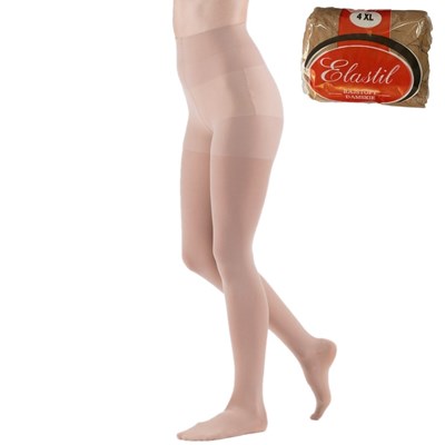 Rajstopy Damskie Elastil  średni beż Rozmiar 4-XL
