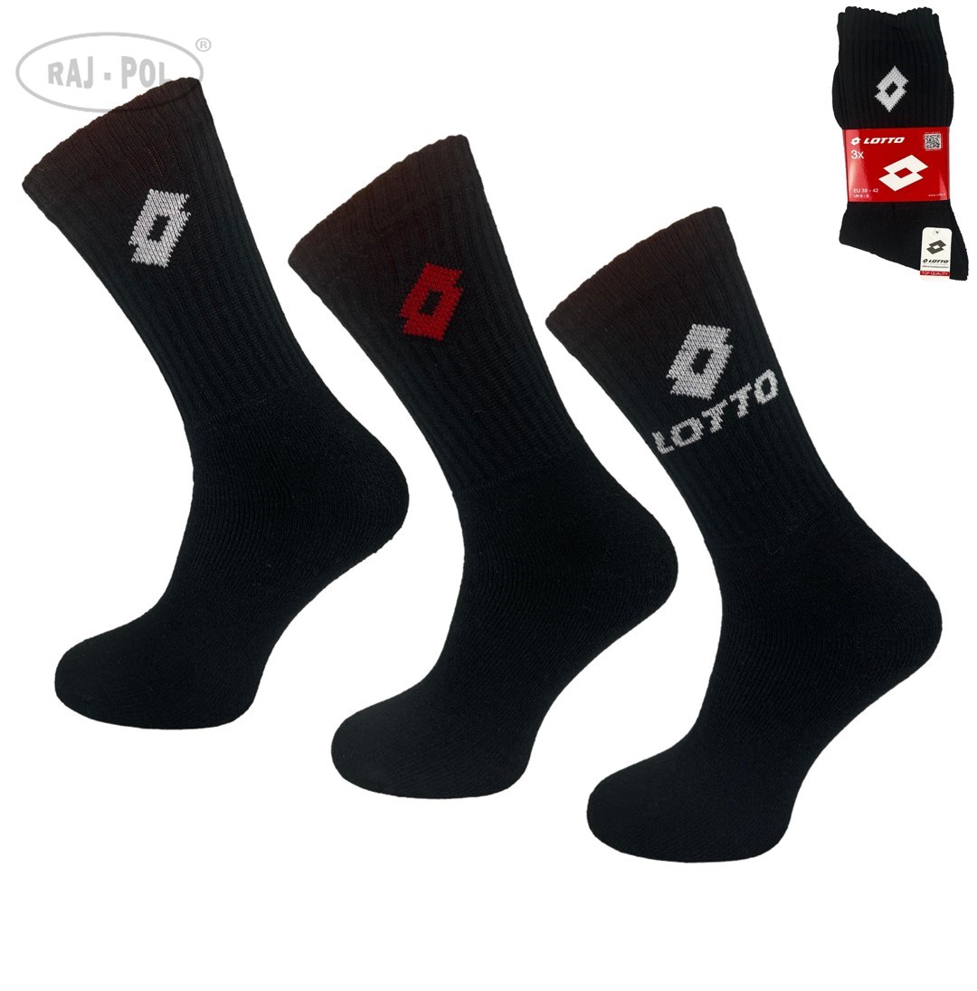 Skarpety Frotte Lotto N_TENNIS_NE 39/42 3-PAK
