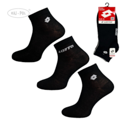 Skarpety męskie Lotto czarne 39-42 3-PAK