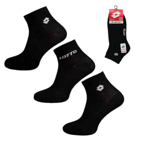 Skarpety męskie Lotto czarne 39-42 3-PAK