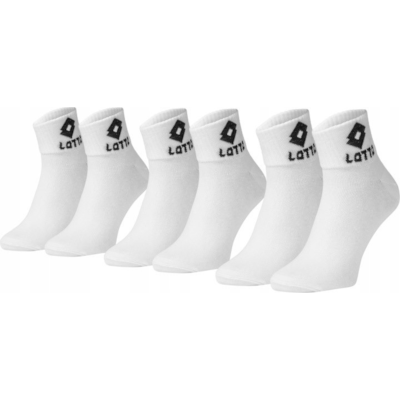 Skarpety Lotto High-rise quarter 43/46 WHITE3-PAK