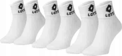 Skarpety Lotto High-rise quarter 43/46 WHITE3-PAK