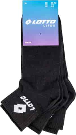 Skarpety Lotto High-rise quarter 43/46 BLACK3-PAK