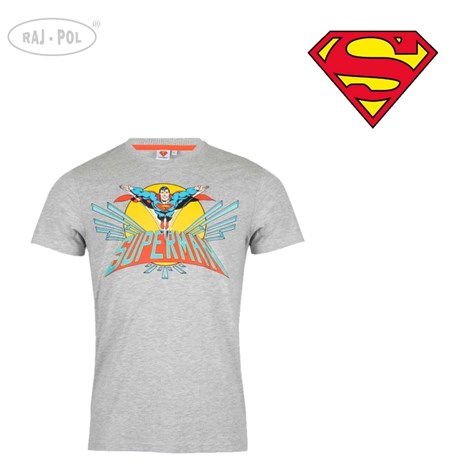 T - shirt Męski Superman Szary
