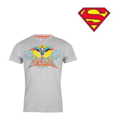 T-shirt Męski Superman XXL Szary