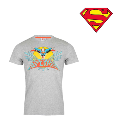 T-shirt Męski Superman XXL Szary