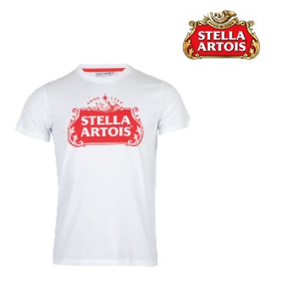 T- Shirt Męski Stella Artois Biały