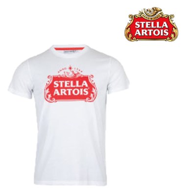 T- Shirt Męski Stella Artois Biały