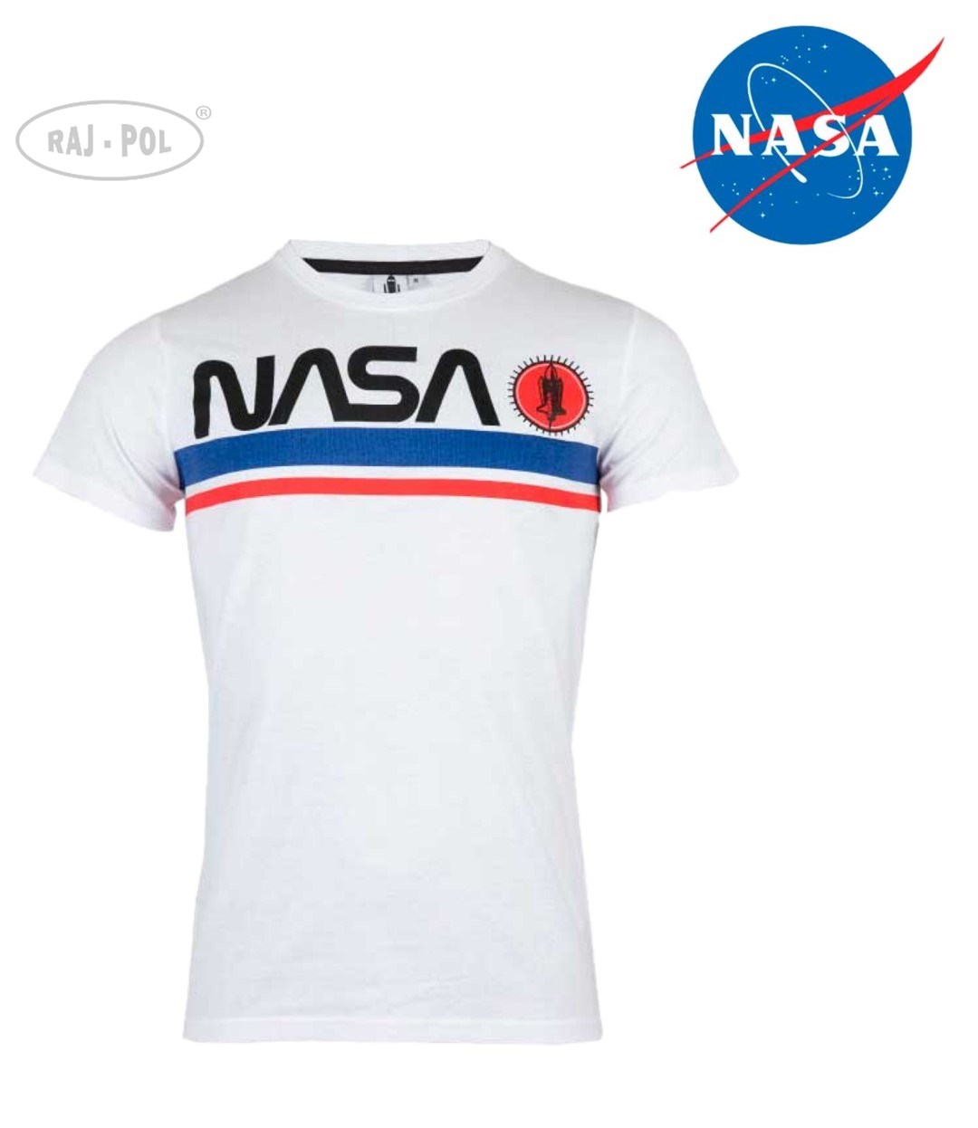 T- shirt Męski Nasa Biały