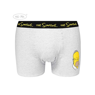 Bokserki męskie The Simpsons Szary melanż XXL
