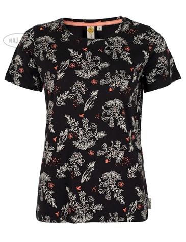 Damski T-shirt CZARNY XL