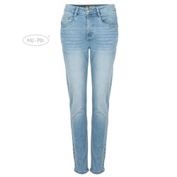 Damskie jeansy, jasnoniebieski denim