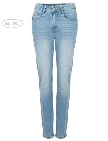 Damskie jeansy, jasnoniebieski denim
