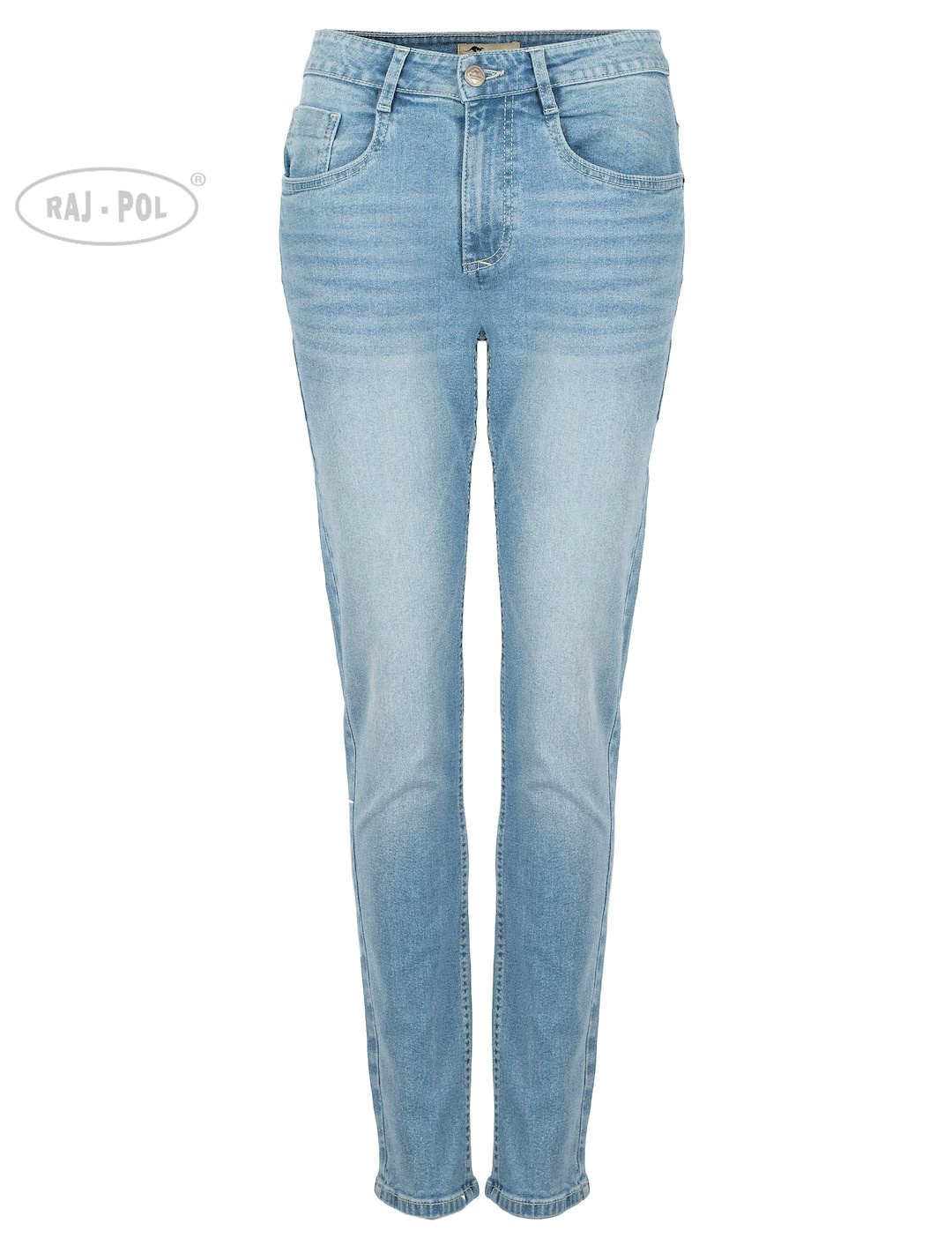 Damskie jeansy, jasnoniebieski denim