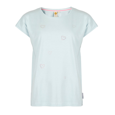 Damska koszula kimono w serduszka Steinchen, niebi