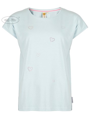 Damska koszula kimono w serduszka Steinchen, niebi