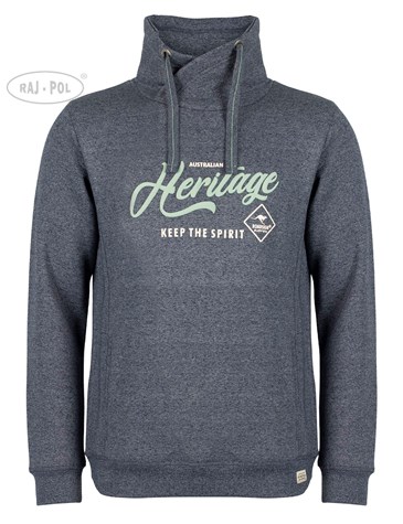 Męska bluza Tube, granatowy melanż