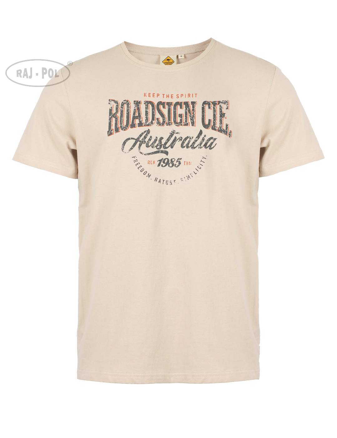 Męski T-shirt Roadsign Unliwithed, BEŻ L