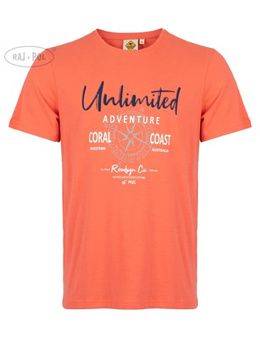 Męski T-shirt Roadsign Unliwithed, CZERWONY  XL