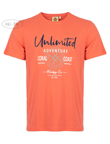 Męski T-shirt Roadsign Unliwithed, CZERWONY  XXL
