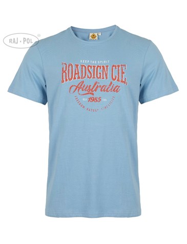 Męski T-shirt Roadsign Unliwithed, NIEBIESKI XL