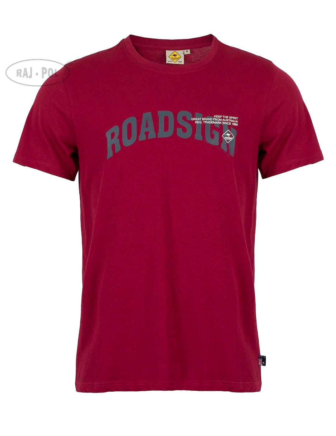 Męski T-shirt Roadsign, bordowy