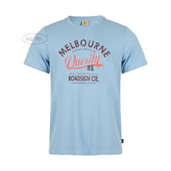 Męski T-shirt Melbourne, niebieski