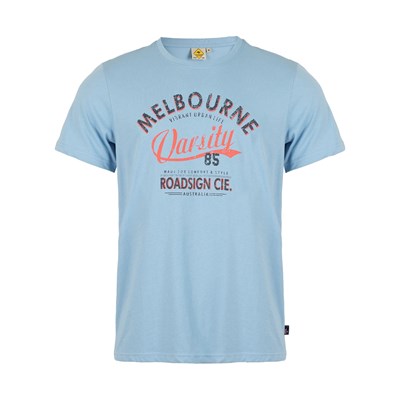 Męski T-shirt Melbourne, niebieski