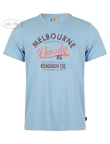 Męski T-shirt Melbourne, niebieski