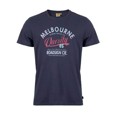 Męski T-shirt Melbourne, granatowy