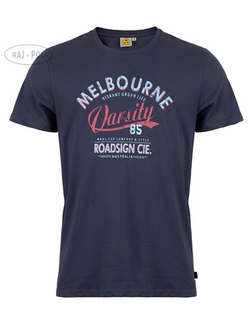 Męski T-shirt Melbourne, granatowy