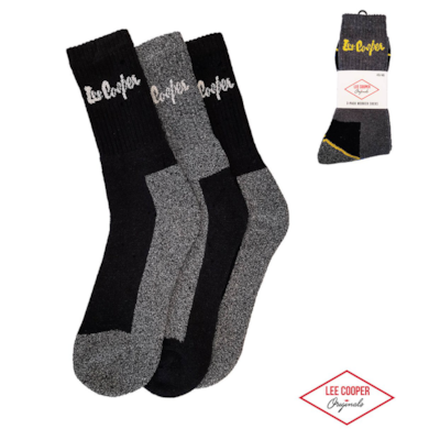 Skarpety Lee Cooper czarny/antra/czarny 39/42