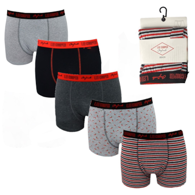 Bokserki męskie Lee Cooper  L ciemno szary