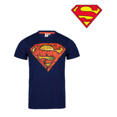 T-shirt Męski Superman XL Niebieski