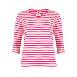 Koszula damska w paski z rękawem 3/4