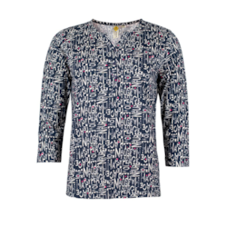 Bluzka damska 3/4 rękaw AOP