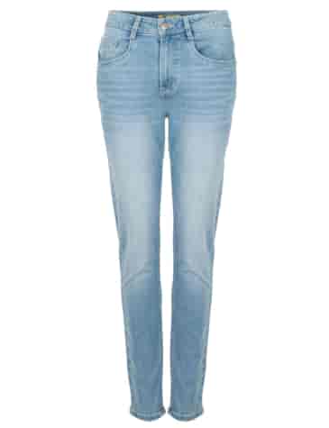 Damskie jeansy, jasnoniebieski denim