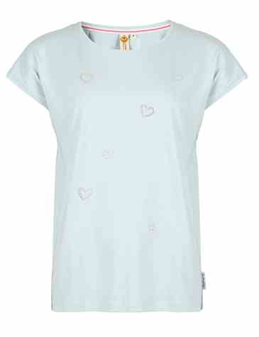 Damska koszula kimono w serduszka Steinchen, niebi