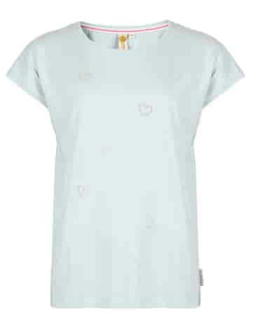 Damska koszula kimono w serduszka Steinchen, niebi