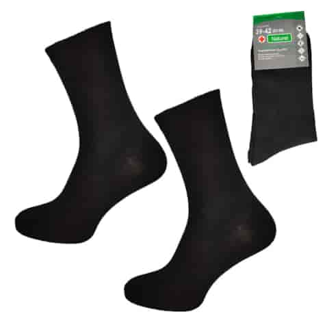 Skarpety męskie garniturowe czarne