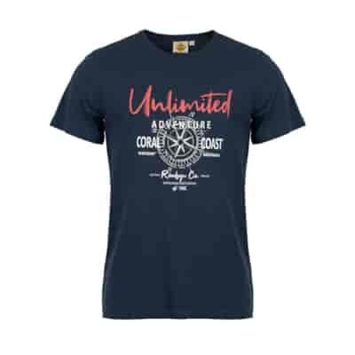 Męski T-shirt Roadsign Unliwithed, GRANAT  M