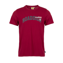 Męski T-shirt Roadsign, bordowy