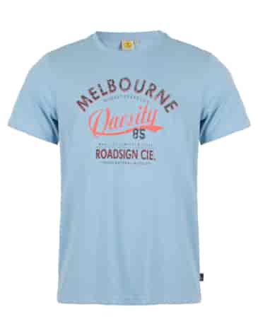 Męski T-shirt Melbourne, niebieski