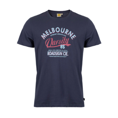 Męski T-shirt Melbourne, granatowy