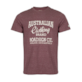 Roadsign Męski T-shirt  bordowy melanż