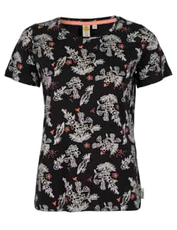 Damski T-shirt CZARNY S