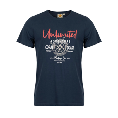 Męski T-shirt Roadsign Unliwithed, GRANAT XXL