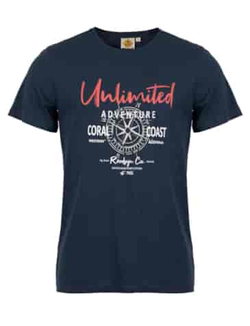 Męski T-shirt Roadsign Unliwithed, GRANAT XXL