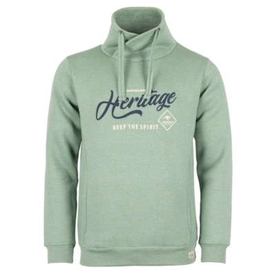 Roadsign Bluza męska Tuba, zielony melanż