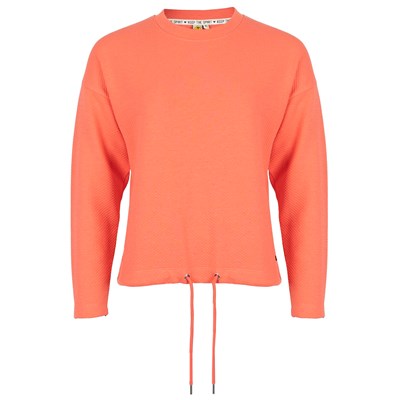 Roadsign Damski long sleeve strukturalny koral
